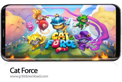 دانلود Cat Force - Free Puzzle Game v0.28.1 - بازی موبایل گربه‌های جنگجو