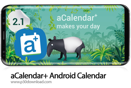 دانلود aCalendar+ Calendar & Tasks v2.5.2 - برنامه موبایل تقویم حرفه ای