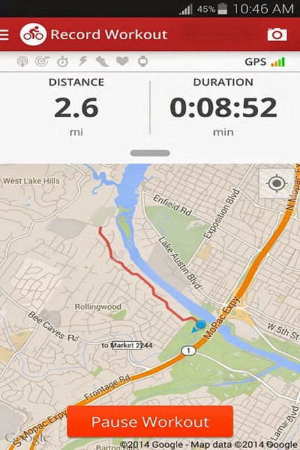 map my ride vs ride with gps