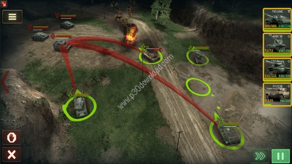 Armor Age Tank Wars WW2 Platoon Battle Tactics Screenshot 4