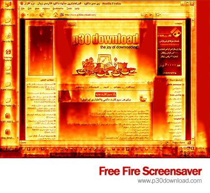 دانلود Free Fire Screensaver - اسکرین سیور به آتش کشیدن دسکتاپ