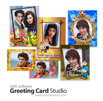 دانلود AMS Greeting Card Studio v1.92 - نرم افزار تبدیل عکس های خانوادگی به کارت پستال