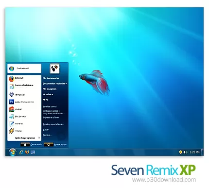 دانلود Niwradsoft Seven Remix XP v1.0 - نرم افزار تجربه محیط ویندوز 7
