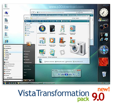 دانلود Vista Transformation Pack v9.0.1 - نرم افزار تجربه ی محیط زیبای ویندوز ویستا