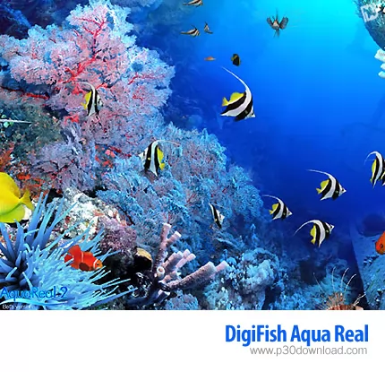 دانلود DigiFish Aqua Real v2 1.04a - اسکرین سیور دنیای شگفت انگیز زیر آب