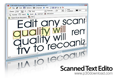 دانلود Scanned Text Editor V1.0 - نرم افزار ویرایش اسناد اسکن شده