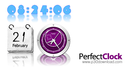 دانلود PerfectClock Standard Edition v4.5.2 - نرم افزار نمایش ساعت های زیبا بر روی دسکتاپ