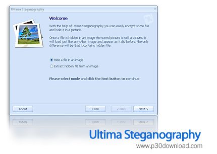 دانلود Ultima Steganography v1.1 - نرم افزار پنهان کردن فایل ها درون تصاویر