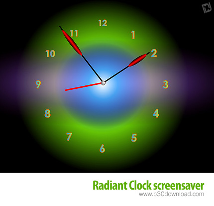 دانلود Radiant Clock ScreenSaver v2.3 - اسکرین سیور ساعت درخشان