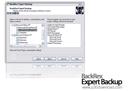 دانلود BackRex Expert Backup v2.8.147 - نرم افزار تهیه نسخه پشتیبان از تنظیمات ویندوز و آفیس