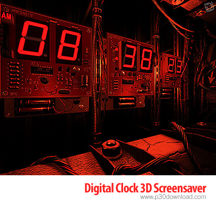 دانلود Digital Clock 3D Screensaver v1.0.1 - اسکرین سیور ساعت دیجیتالی سه بعدی