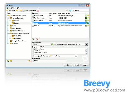 دانلود Breevy v3.37 - نرم افزار تایپ سریع و آسان