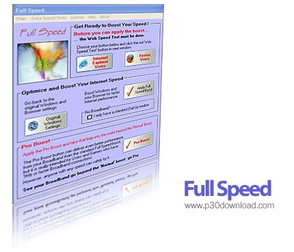 دانلود Full Speed v3.3 Pro - نرم افزار تقویت کننده سرعت پهنای باند اینترنت