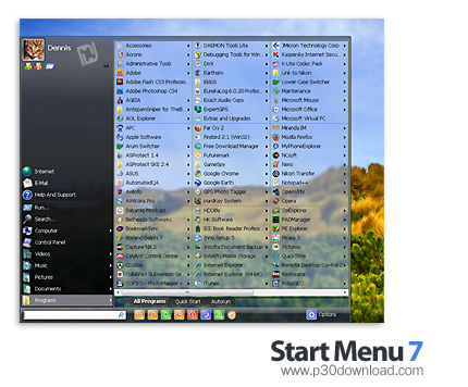 دانلود Start Menu 7 Pro v3.67 - نرم افزار تغییر منوی استارت ویندوز