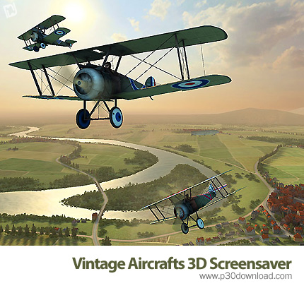 دانلود Vintage Aircrafts 3D Screensaver v1.0 - اسکرین سیور پرواز هواپیما