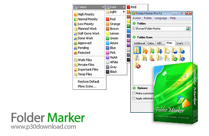 دانلود Folder Marker v4.8.0 Free + v4.5.1 Pro - نرم افزار تغییر آیکون پوشه ها