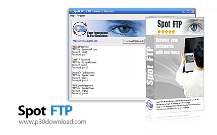 دانلود SpotFTP v2.0.0 - نرم افزار بازگردانی پسورد FTP