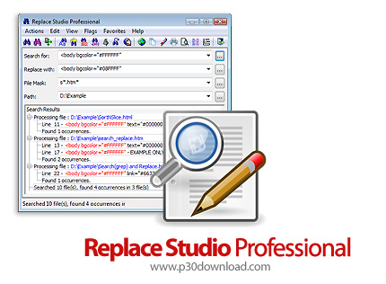 دانلود Replace Studio Pro v9.5 x64 + v7.7 x86 - نرم افزار جستجو یک عبارت و جایگزینی آن با عبارتی دیگ