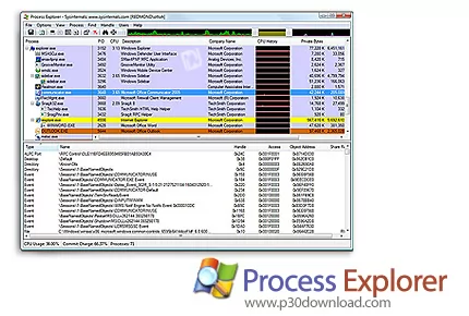 دانلود Process Explorer v17.05 Portable - نرم افزار نمایش اطلاعات مربوط به اجرای فرآیندها، پرتابل (ب