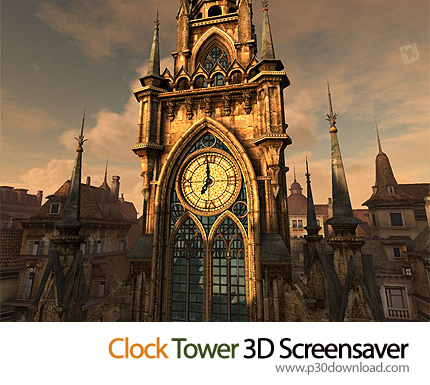 دانلود Clock Tower 3D Screensaver v1.1 Build 6 - اسکرین سیور برج ساعت