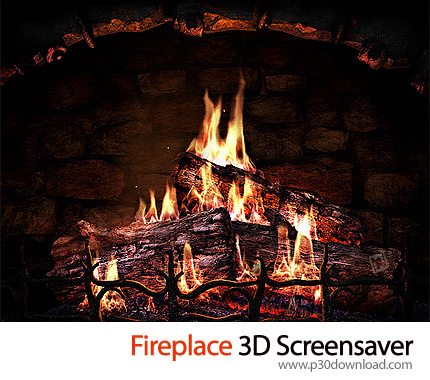 دانلود Fireplace 3D Screensaver v2.0 Build 9 - اسکرین سیور شومینه
