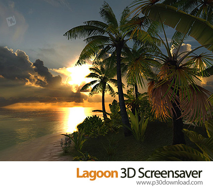 دانلود Lagoon 3D Screensaver v1.0 Build 6 - اسکرین سیور ساحل جزیره