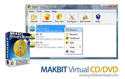 دانلود MakBit Virtual CD-DVD v1.9.2 - نرم افزار ساخت درایوهای مجازی