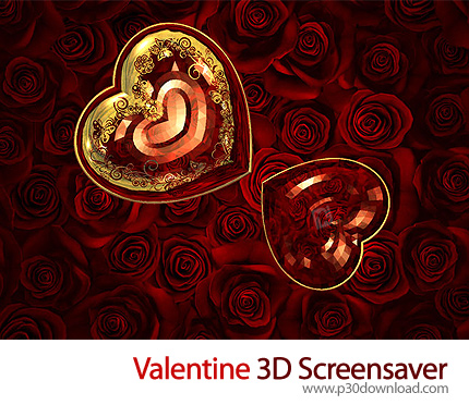 دانلود Valentine 3D Screensaver v1.0 Build 3 - اسکرین سیور ولنتاین