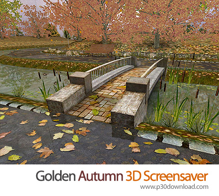 دانلود Golden Autumn 3D Screensaver v1.0 - اسکرین سیور پاییز طلایی
