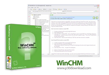 دانلود WinCHM Pro v5.496 - نرم افزار ساخت و طراحی راهنما برای محصولات نرم افزاری