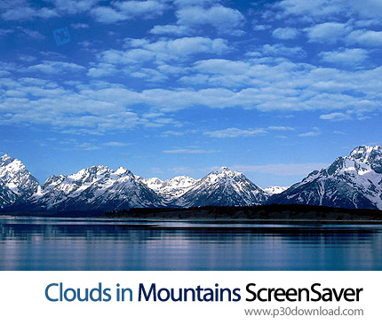 دانلود Clouds in Mountains ScreenSaver - اسکرین سیور کوهستان برفی