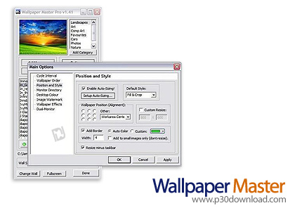 دانلود Wallpaper Master v2.16 - نرم افزار مدیریت و تغییر خودکار تصویر دسکتاپ