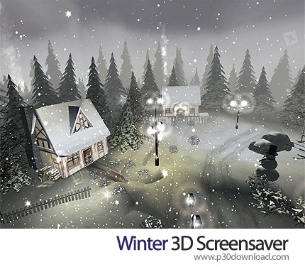 دانلود Winter 3D Screensaver v1.0 - اسکرین سیور زمستان برفی