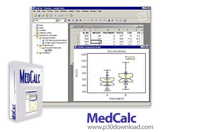 دانلود MedCalc v14.8.1 x86 + v13.3.3 x64 - نرم افزار انجام محاسبات آماری در علوم طبیعی