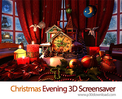 دانلود Christmas Evening 3D Screensaver v1.0 Build1 - اسکرین سیور عصر کریسمس