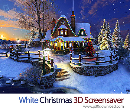دانلود White Christmas 3D Screensaver v1.0 Build 3 - اسکرین سیور کریسمس برفی