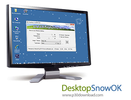 دانلود DesktopSnowOK v6.0 - نرم افزار بارش برف بر روی دسکتاپ