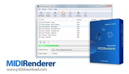 دانلود MIDIRenderer v4.3 - نرم افزار تبدیل فایل های صوتی MIDI به فرمت های صوتی رایج