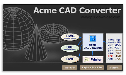 دانلود Acme CAD Converter 2022 v8.10.4.1556 - نرم افزار تبدیل فرمت فایل های اتوکد به تصویر