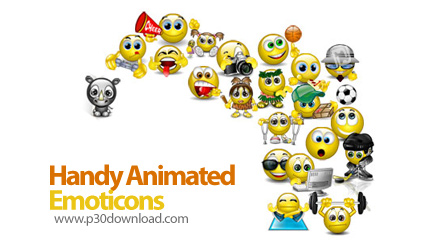 دانلود Handy Animated Emoticons v5.0 - نرم افزار اضافه کردن شکلک های متحرک به ایمیل ها