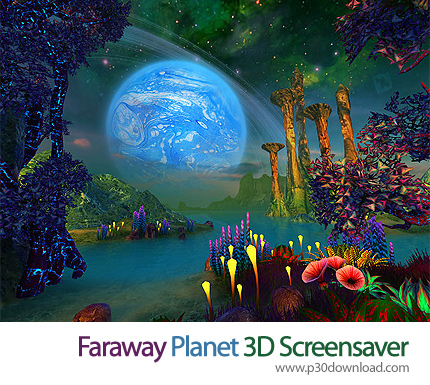 دانلود Faraway Planet 3D Screensaver v1.0 Build1 - اسکرین سیور سیاره رویایی