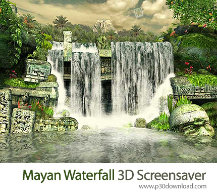 دانلود Mayan Waterfall 3D Screensaver v1.0 Build 5 - اسکرین سیور آبشار زیبای مایان