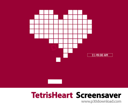 دانلود TetrisHeart  Screensaver - اسکرین سیور قلب شطرنجی