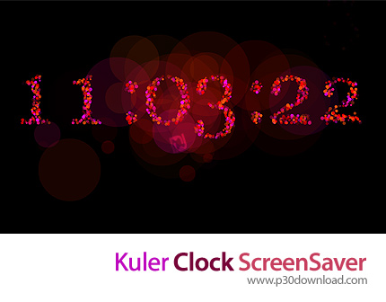 دانلود Kuler Clock ScreenSaver - اسکرین سیور ساعت دیجیتال