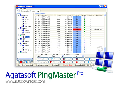 دانلود AgataSoft PingMaster Pro v2.1 - نرم افزار نظارت بر ارتباطات شبکه
