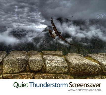 دانلود Quiet Thunderstorm Screensaver and Animated Wallpaper - اسکرین سیور باران و رعد و برق