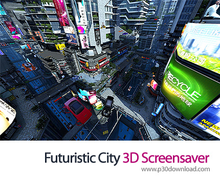 دانلود Futuristic City 3D Screensaver v1.1.0.3 - اسکرین سیور شهری در آینده