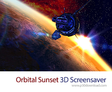 دانلود Orbital Sunset 3D Screensaver v1.0 Build 1 - اسکرین سیور تماشای غروب خورشید از فضا