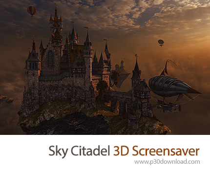 دانلود Sky Citadel 3D Screensaver v1.0 - اسکرین سیور قلعه ای در آسمان