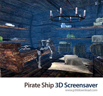 دانلود Pirate Ship 3D Screensaver - اسکرین سیور کشتی دزدان دریایی